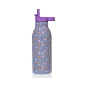 ECOLIFE THERMOS WITH INNER STRAW 550ML FLOWER BLOOM KOUREAS TOYS