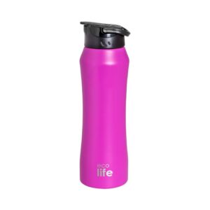 ECOLIFE THERMOS WITH INNER STRAW 550ML PINK KOUREAS TOYS