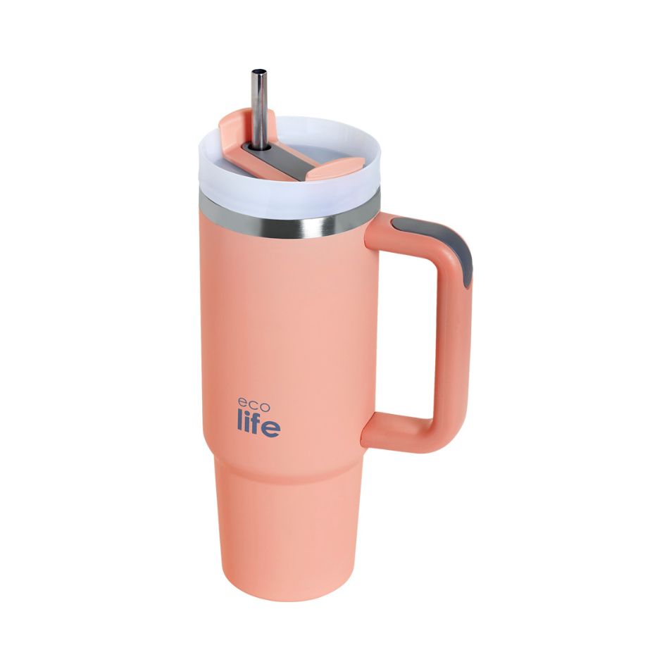ECOLIFE PREMIUM MUG 900ML FLAMINGO PINK KOUREAS TOYS
