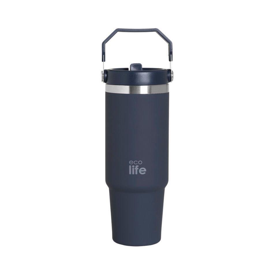 ECOLIFE HANDLE LID TUMBLER 900ML BLUE KOUREAS TOYS