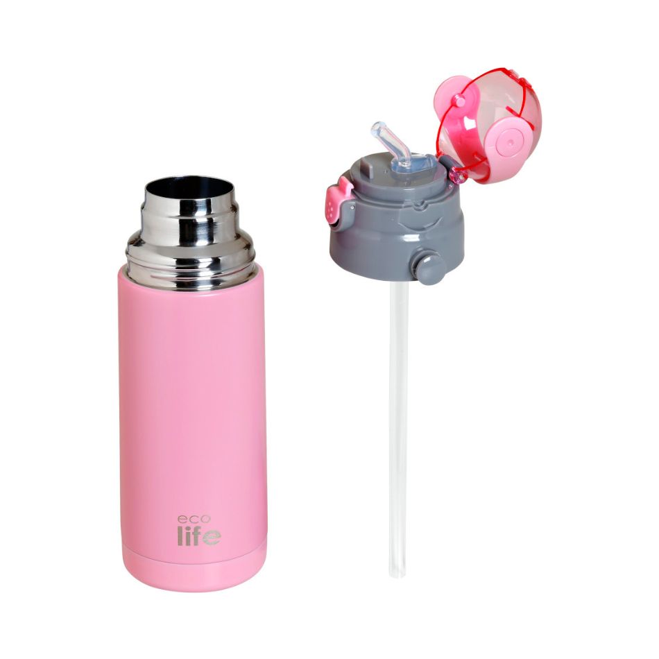 ECOLIFE KIDS THERMOS 400ML PINK KOUREAS TOYS