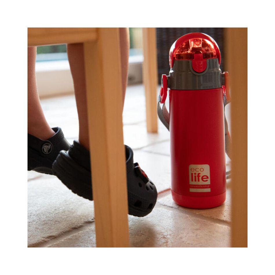 ECOLIFE KIDS THERMOS 400ML RED KOUREAS TOYS