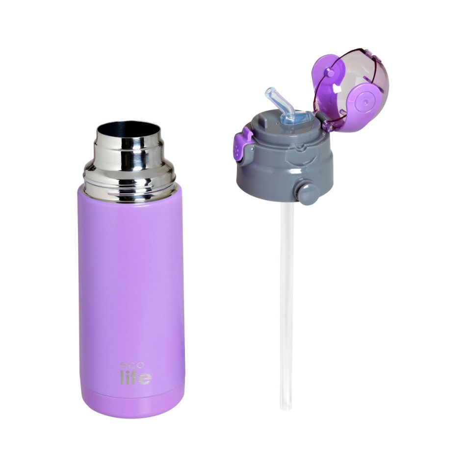 ECOLIFE KIDS THERMOS 400ML LILAC KOUREAS TOYS