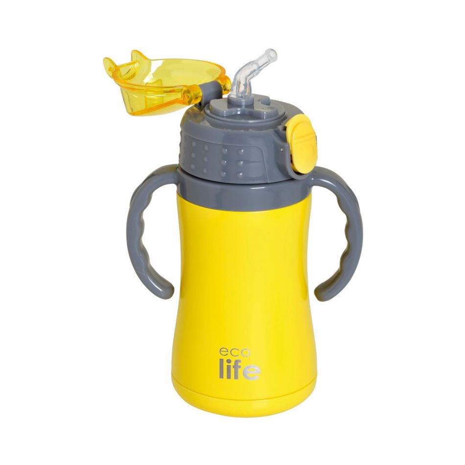 ECOLIFE KIDS THERMOS 300ML YELLOW KOUREAS TOYS