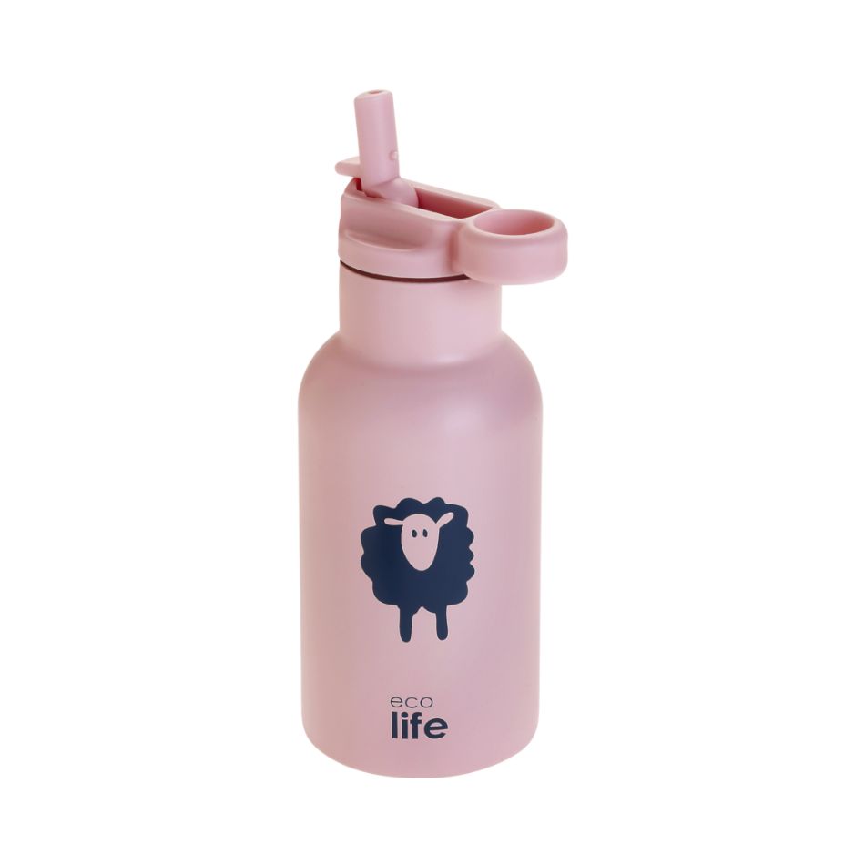ECOLIFE KIDS THERMOS BOTTLE SHEEP 350ML PINK KOUREAS TOYS
