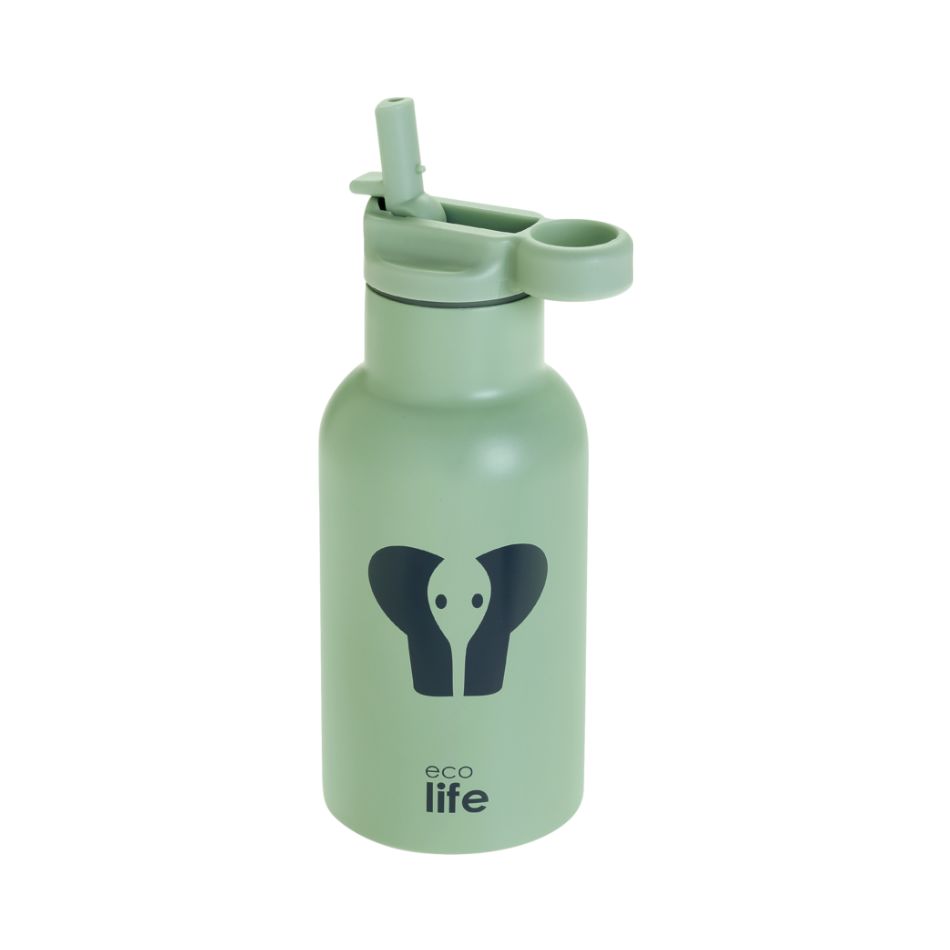 ECOLIFE KIDS THERMOS BOTTLE ELEPHANT 350ML MINT KOUREAS TOYS