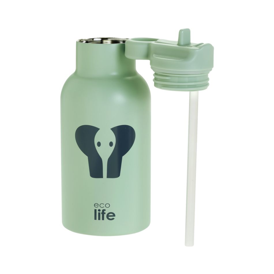 ECOLIFE KIDS THERMOS BOTTLE ELEPHANT 350ML MINT KOUREAS TOYS