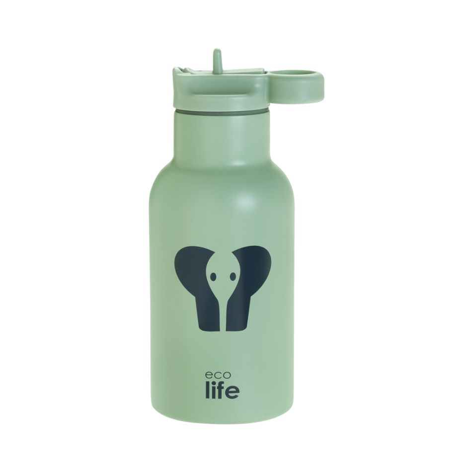 ECOLIFE KIDS THERMOS BOTTLE ELEPHANT 350ML MINT KOUREAS TOYS