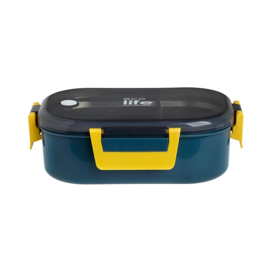 ECOLIFE FOOD CONTAINER WITH DIVIDER 900ML BLUE KOUREAS TOYS