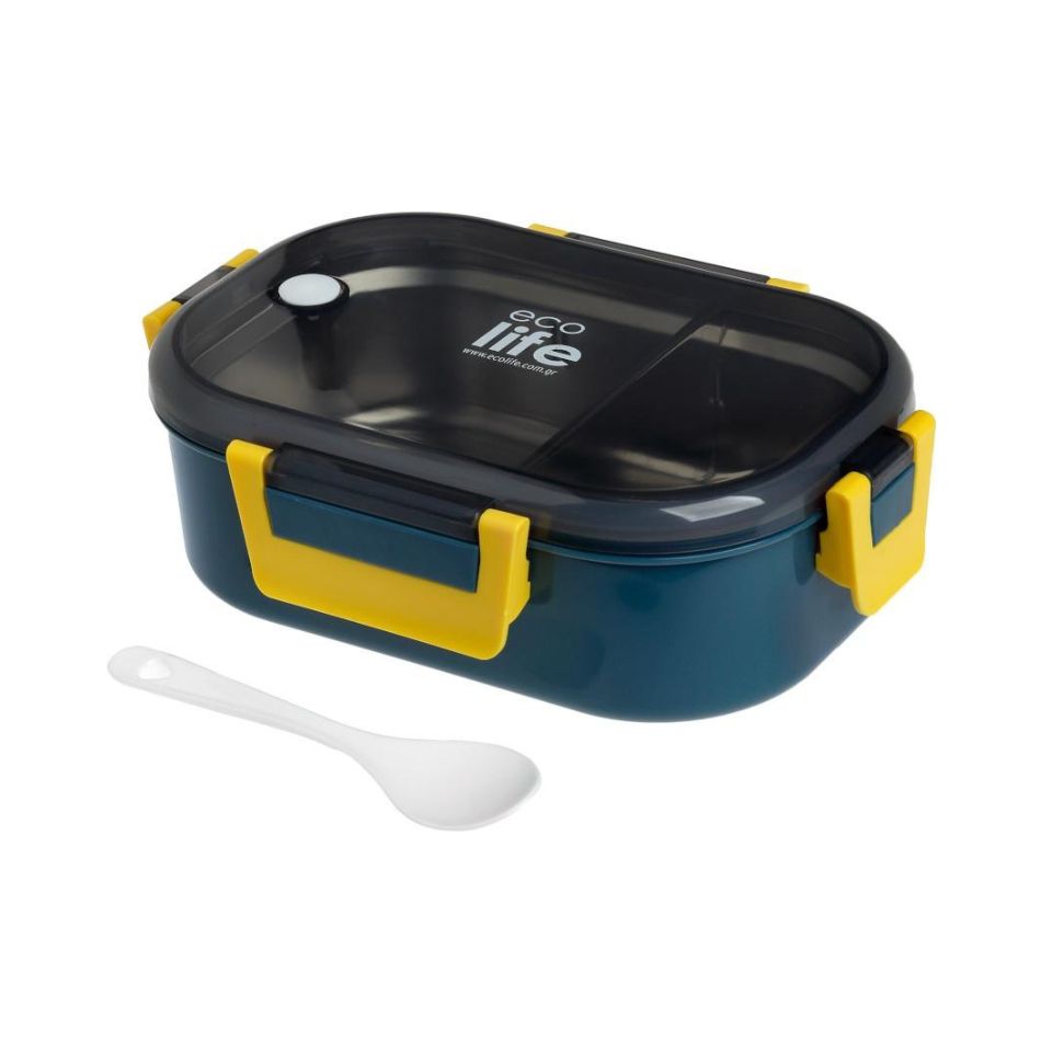 ECOLIFE FOOD CONTAINER WITH DIVIDER 900ML BLUE KOUREAS TOYS