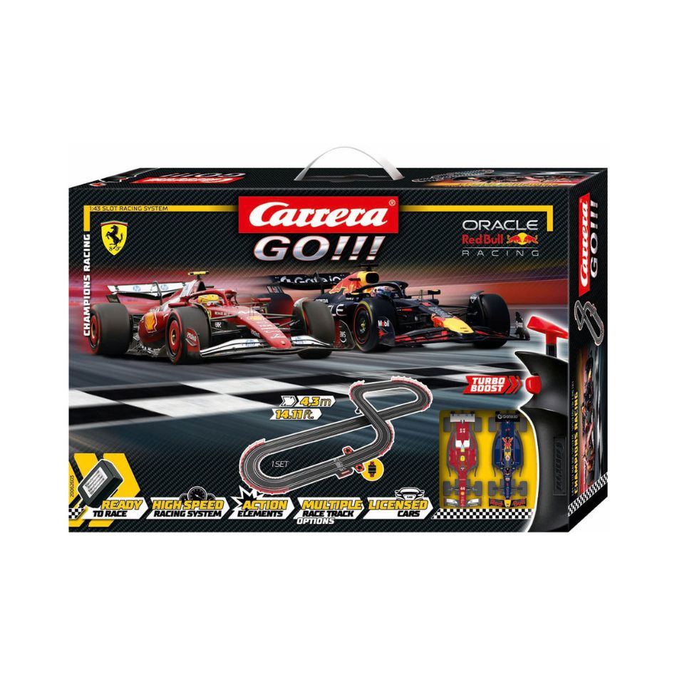 CARRERA GO!!! CHAMPION’S RACING – FORMULA 1 RACETRACK, 4.3 M 110244 KOUREAS TOYS