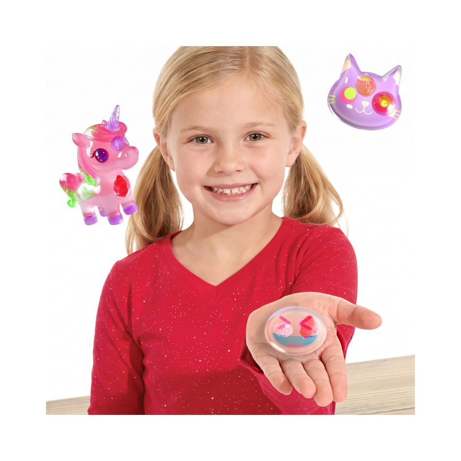 AS 40342 AQUA GELZ SQUISHY FIGURES - BLINGZ DE LUXE PLAYSET KOUREAS TOYS