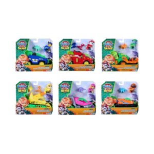 PAW PATROL THE DINO MOVIE – VEHICLE WITH FIGURE & DINOSAUR KOUREAS TOYS